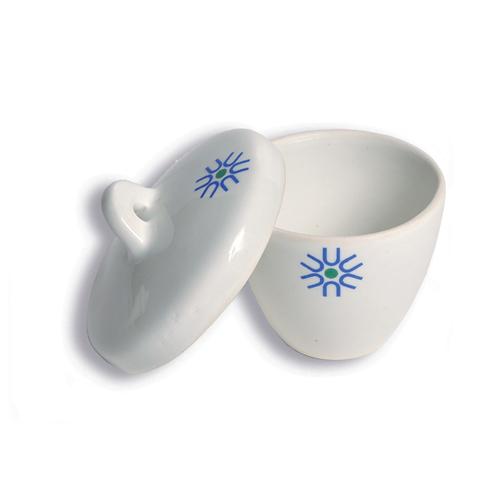 Crisol de porcelana con tapa, 100ml x 6 unidades
