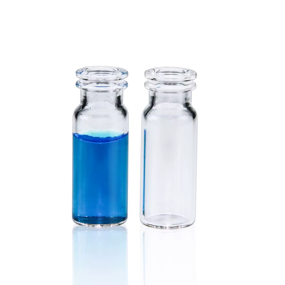 Viales de vidrio, transparentes, snap (a presión), de boca ancha de 2ml (caja x 100 unidades)