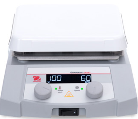 Agitador magnético con calentamiento 7"x7" hasta 15L modelo Guardian 3000