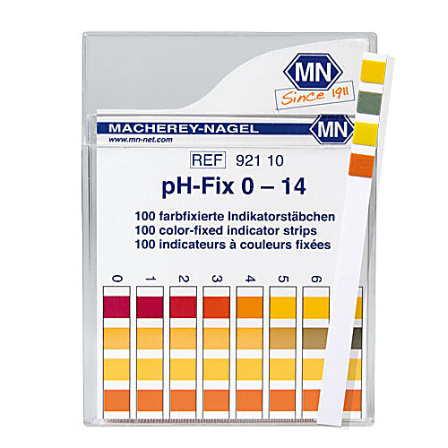 Tiras de pH Macherey Nagel pH-FIX de 0 a 14 x 100 unidades