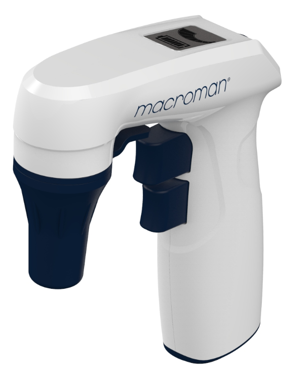 Auxiliar de pipeteado automático marca Gilson, modelo Macroman.