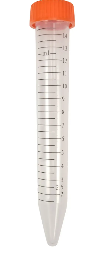 Tubos tipo de centrífuga no estériles de 15ml con tapa x 500 unidades marca Pekybio